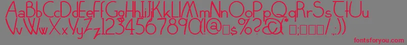 Claritty Font – Red Fonts on Gray Background