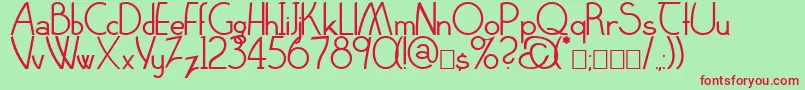 Claritty Font – Red Fonts on Green Background