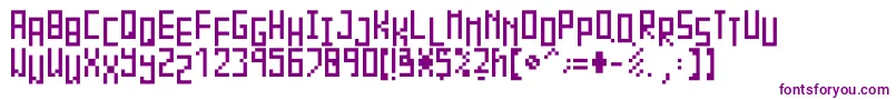 Piksalet Font – Purple Fonts on White Background