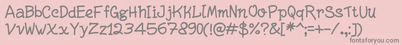 More about WriteRigh Font WriteRigh Font – Gray Fonts on Pink Background