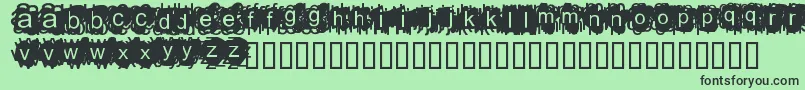 Adamn Font – Black Fonts on Green Background