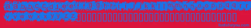 Adamn-Schriftart – Blaue Schriften auf rotem Hintergrund