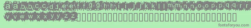 フォントAdamn – 緑の背景に灰色の文字
