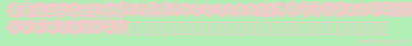 Adamn Font – Pink Fonts on Green Background