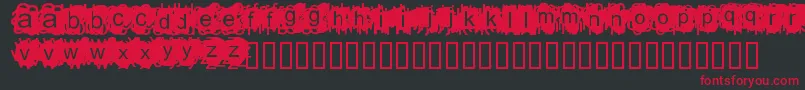 Adamn Font – Red Fonts on Black Background