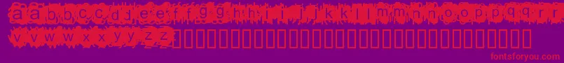 Adamn-Schriftart – Rote Schriften auf violettem Hintergrund