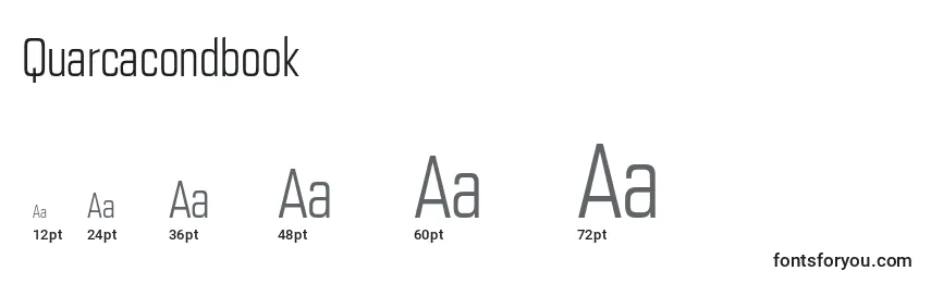 Quarcacondbook Font Sizes