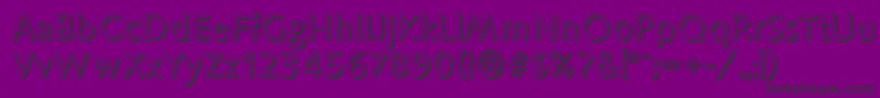 SaxonyshadowRegular Font – Black Fonts on Purple Background