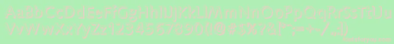 SaxonyshadowRegular Font – Pink Fonts on Green Background