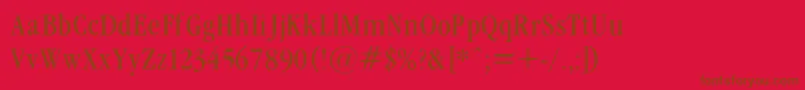 More about GaramondcondLightRegular Font GaramondcondLightRegular Font – Brown Fonts on Red Background