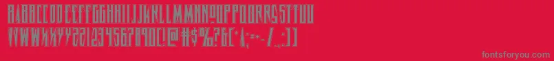 fuente Timberwolfacad2 – Fuentes Grises Sobre Fondo Rojo