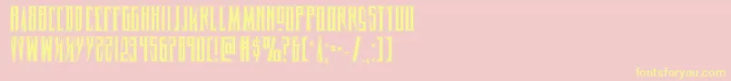 Timberwolfacad2 Font – Yellow Fonts on Pink Background
