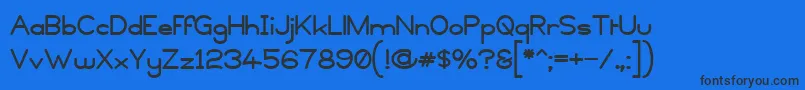 Copyviol Font – Black Fonts on Blue Background