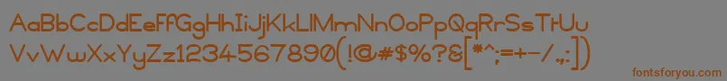 Copyviol Font – Brown Fonts on Gray Background