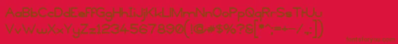 Copyviol Font – Brown Fonts on Red Background