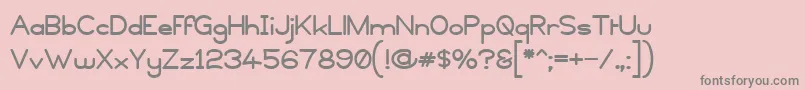 Copyviol Font – Gray Fonts on Pink Background