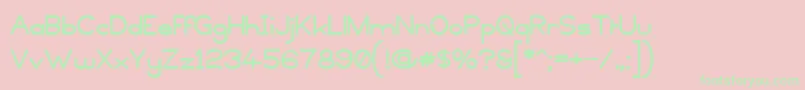 Copyviol Font – Green Fonts on Pink Background