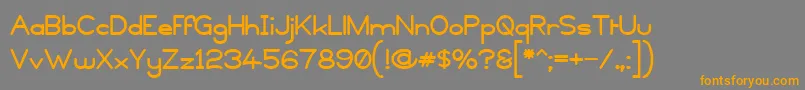 Copyviol Font – Orange Fonts on Gray Background
