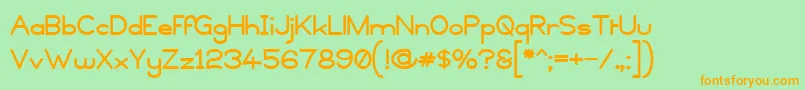 Подробнее о шрифте Copyviol Шрифт Copyviol – оранжевые шрифты на зелёном фоне