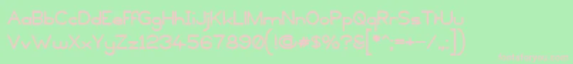 Copyviol Font – Pink Fonts on Green Background