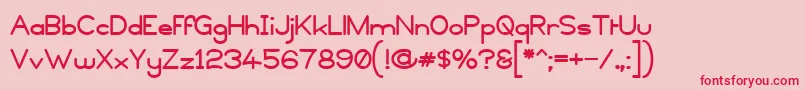 Copyviol Font – Red Fonts on Pink Background
