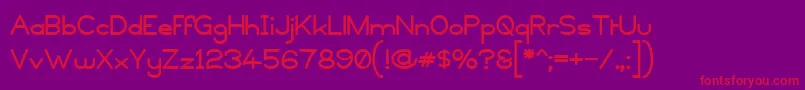 Copyviol Font – Red Fonts on Purple Background