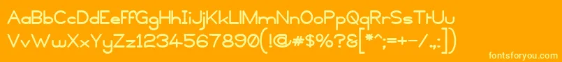 Copyviolフォントについての詳細 フォントCopyviol – オレンジの背景に黄色の文字