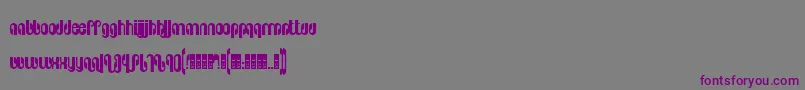 Pseudolux Font – Purple Fonts on Gray Background