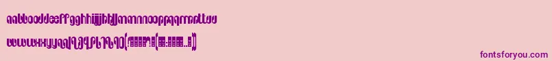Pseudolux Font – Purple Fonts on Pink Background