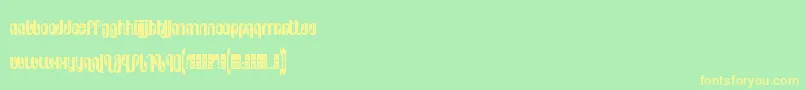 Pseudolux Font – Yellow Fonts on Green Background