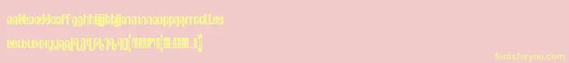Pseudolux Font – Yellow Fonts on Pink Background