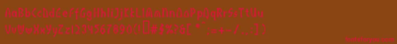IndusllBold Font – Red Fonts on Brown Background