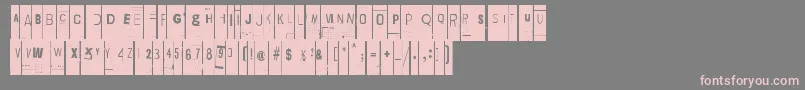 LievidenceTny Font – Pink Fonts on Gray Background