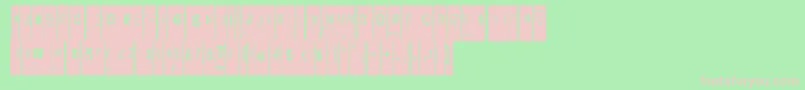 LievidenceTny Font – Pink Fonts on Green Background