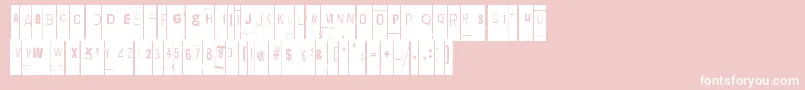 LievidenceTny Font – White Fonts on Pink Background