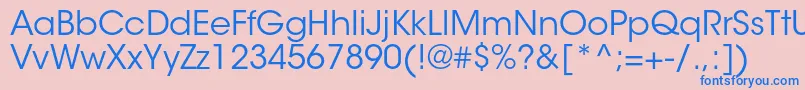 ItcavantgardestdBk Font – Blue Fonts on Pink Background