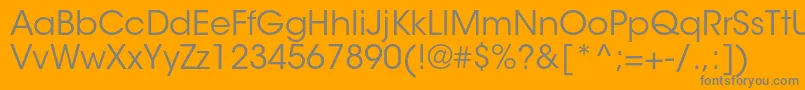 ItcavantgardestdBk Font – Gray Fonts on Orange Background