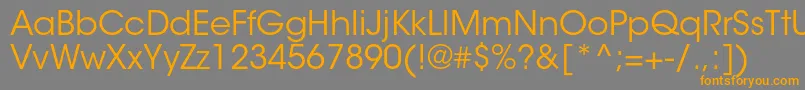 ItcavantgardestdBk Font – Orange Fonts on Gray Background