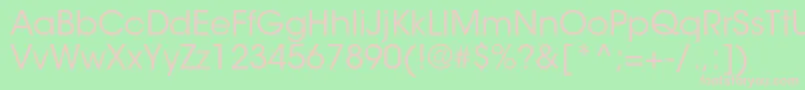 ItcavantgardestdBk Font – Pink Fonts on Green Background