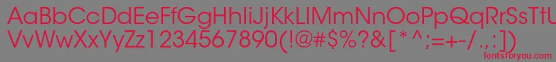 ItcavantgardestdBk Font – Red Fonts on Gray Background