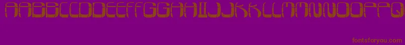 SwatchTouch Font – Brown Fonts on Purple Background