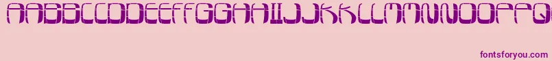 SwatchTouch Font – Purple Fonts on Pink Background