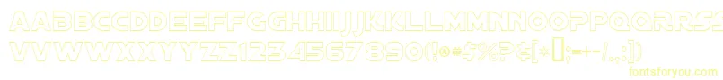 DistantGalaxyOutline Font – Yellow Fonts