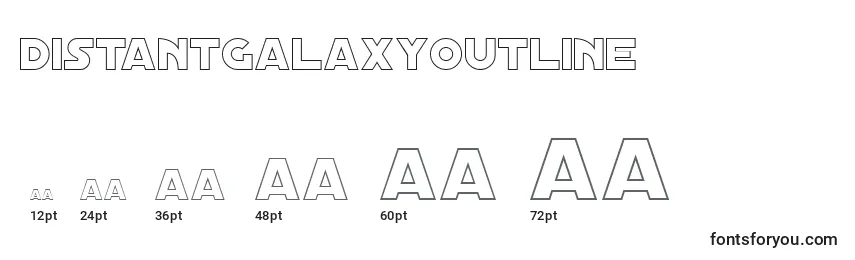 DistantGalaxyOutline Font Sizes