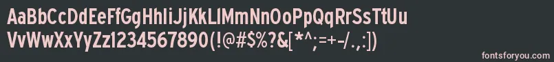 ExpresswaycdsbRegular Font – Pink Fonts on Black Background