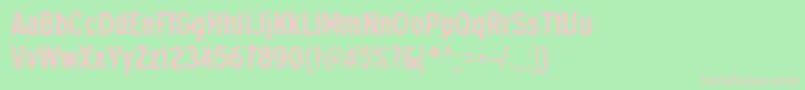 ExpresswaycdsbRegular Font – Pink Fonts on Green Background