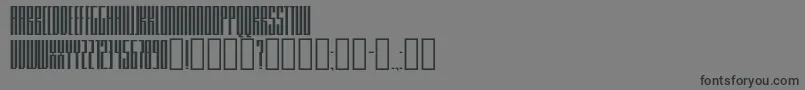 フォントKnifer200 – 黒い文字の灰色の背景