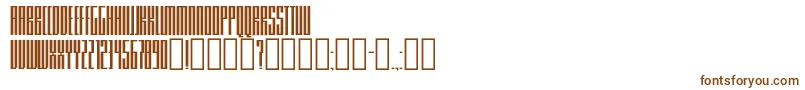 Шрифт Knifer200 – коричневые шрифты на белом фоне