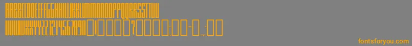 Knifer200 Font – Orange Fonts on Gray Background