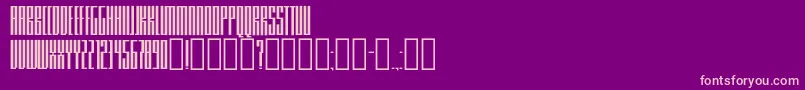 Knifer200 Font – Pink Fonts on Purple Background